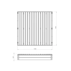 EXIT TOYS EXIT Aksent Houten Zandbak 136x132cm -Speeltoestellen exit aksent houten zandbak 136x132cm 3