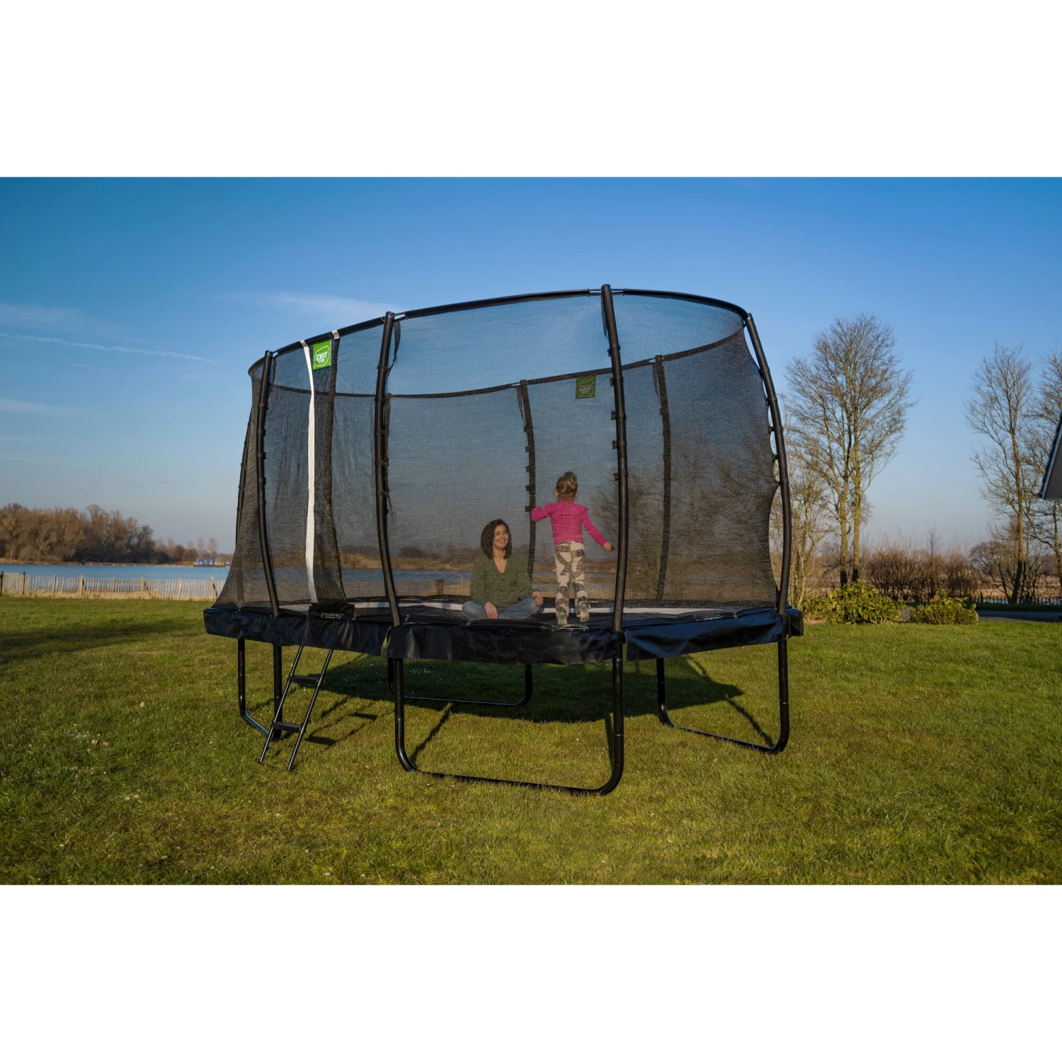 EXIT TOYS EXIT Allure Classic Trampoline 244x427cm - Zwart 7 EXIT TOYS EXIT Allure Classic Trampoline 244x427cm - Zwart - Afbeelding 7