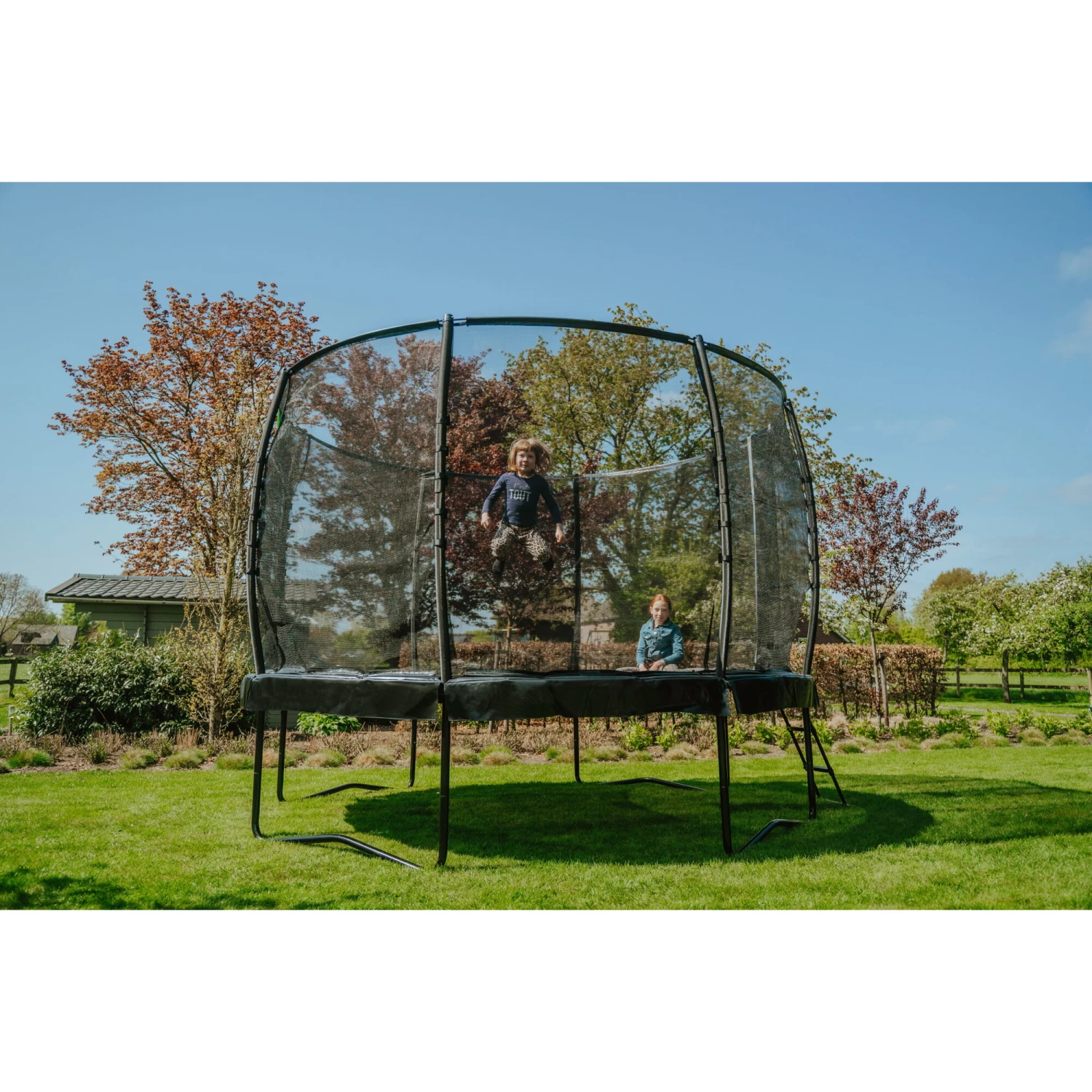 EXIT TOYS EXIT Allure Premium Trampoline ø366cm - Zwart 7 EXIT TOYS EXIT Allure Premium Trampoline ø366cm - Zwart - Afbeelding 7