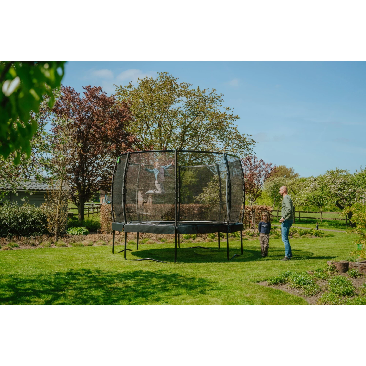 EXIT TOYS EXIT Allure Premium Trampoline ø366cm - Zwart 9 EXIT TOYS EXIT Allure Premium Trampoline ø366cm - Zwart - Afbeelding 9