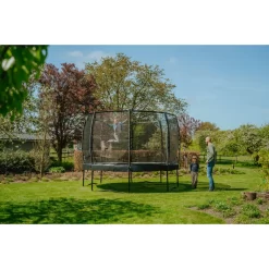 EXIT TOYS EXIT Allure Premium Trampoline ø427cm - Zwart -Speeltoestellen exit allure premium trampoline o427cm zwart 8