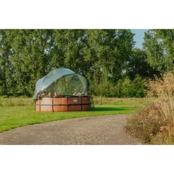 EXIT TOYS EXIT Black Leather Zwembad ø427x122cm Met Zandfilterpomp En Overkapping - Zwart -Speeltoestellen exit black leather zwembad o427x122cm met zandfilterpomp en overkapping zwart 10