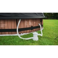 EXIT TOYS EXIT Black Wood Zwembad ø360x76cm Met Filterpomp En Overkapping - Zwart -Speeltoestellen exit black wood zwembad o360x76cm met filterpomp en overkapping zwart 13