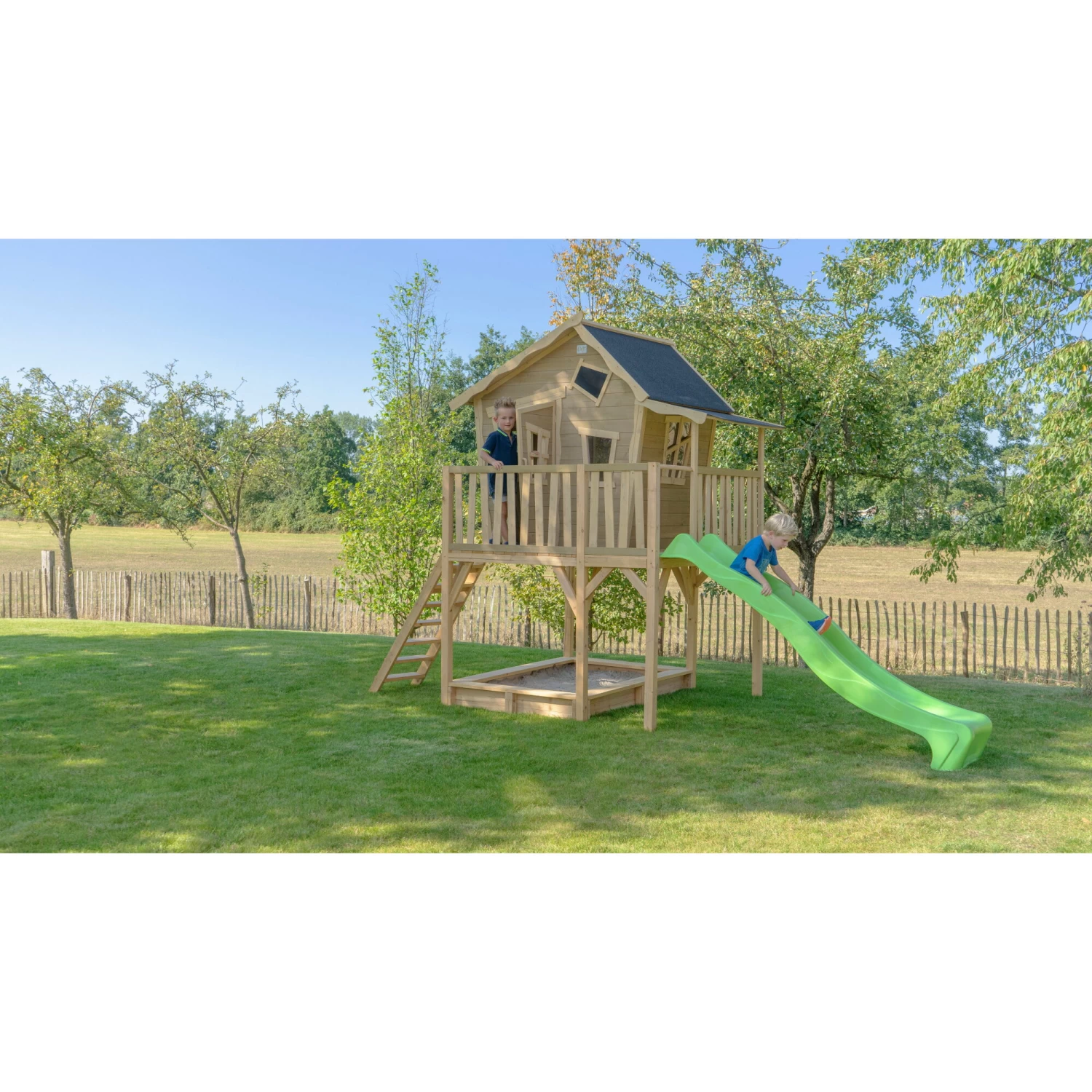 EXIT TOYS EXIT Crooky 750 Houten Speelhuis - Grijsbeige 5 EXIT TOYS EXIT Crooky 750 Houten Speelhuis - Grijsbeige - Afbeelding 5