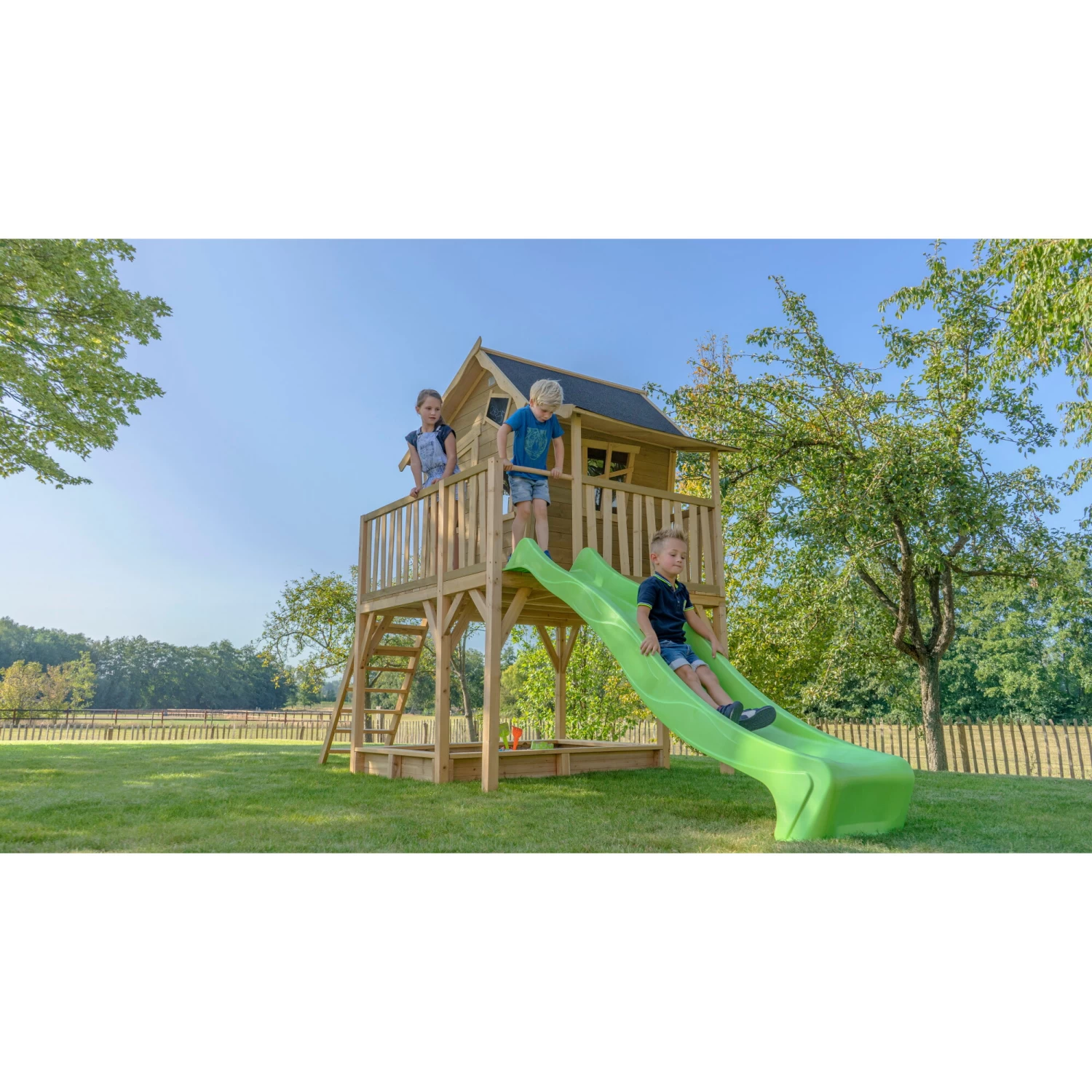 EXIT TOYS EXIT Crooky 750 Houten Speelhuis - Grijsbeige 6 EXIT TOYS EXIT Crooky 750 Houten Speelhuis - Grijsbeige - Afbeelding 6