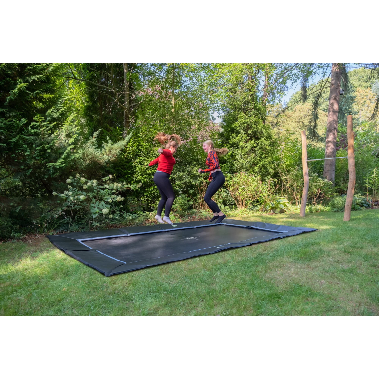 EXIT TOYS EXIT Dynamic Groundlevel Sports Trampoline 275x458cm - Zwart 7 EXIT TOYS EXIT Dynamic Groundlevel Sports Trampoline 275x458cm - Zwart - Afbeelding 7