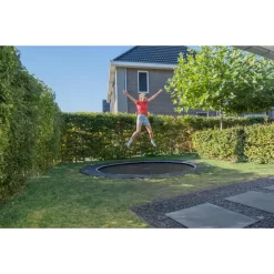 EXIT TOYS EXIT Dynamic Groundlevel Sports Trampoline ø427cm - Zwart -Speeltoestellen exit dynamic groundlevel sports trampoline o427cm zwart 6