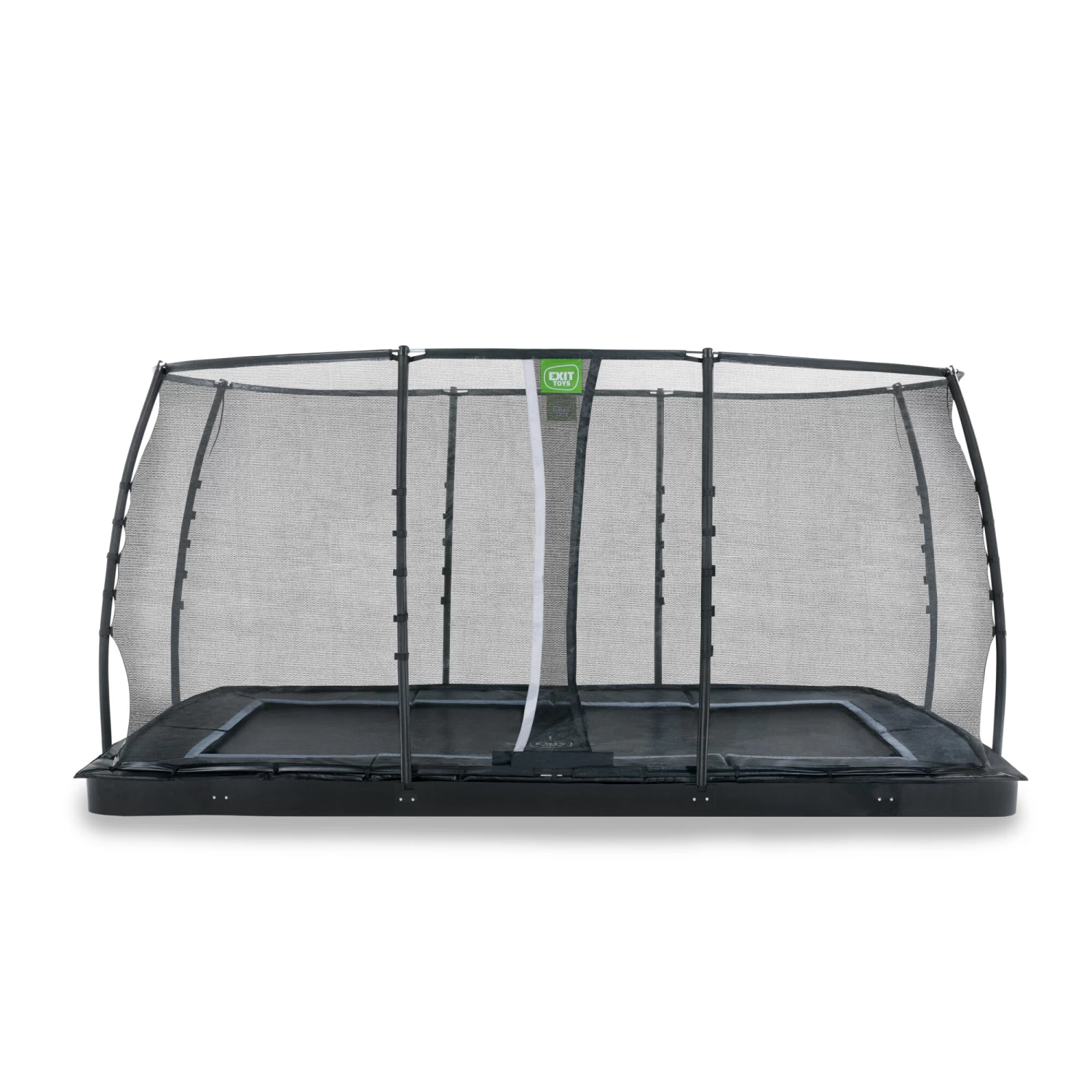 EXIT TOYS EXIT Dynamic Groundlevel Trampoline 244x427cm Met Veiligheidsnet - Zwart 2 EXIT TOYS EXIT Dynamic Groundlevel Trampoline 244x427cm Met Veiligheidsnet - Zwart - Afbeelding 2