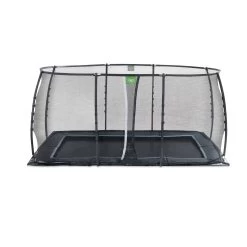 EXIT TOYS EXIT Dynamic Groundlevel Trampoline 244x427cm Met Veiligheidsnet - Zwart