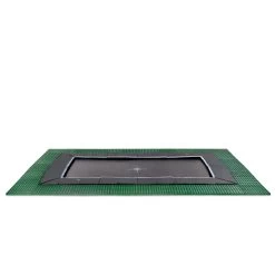 EXIT TOYS EXIT Dynamic Groundlevel Trampoline 305x519cm Met Freezone Veiligheidstegels - Zwart