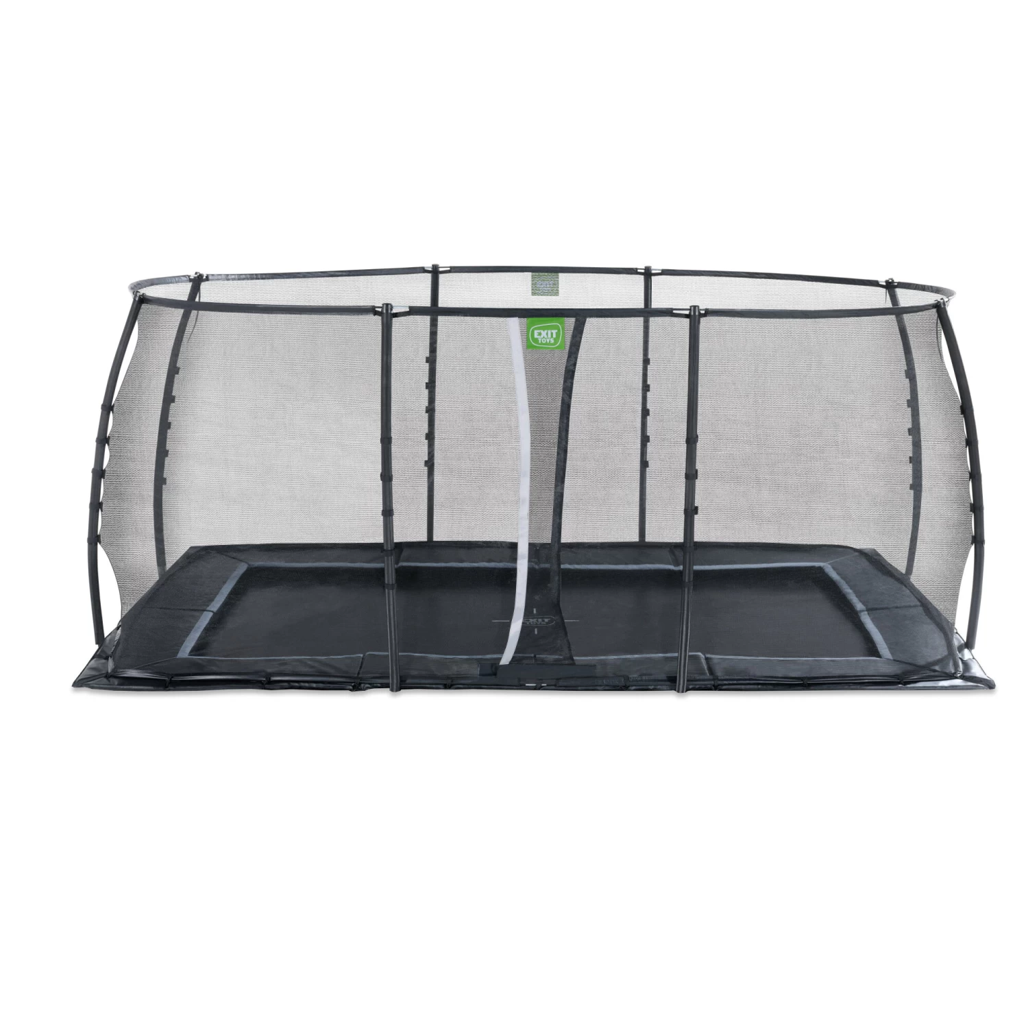 EXIT TOYS EXIT Dynamic Groundlevel Trampoline 305x519cm Met Veiligheidsnet - Zwart 1 EXIT TOYS EXIT Dynamic Groundlevel Trampoline 305x519cm Met Veiligheidsnet - Zwart