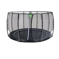 EXIT TOYS EXIT Dynamic Groundlevel Trampoline ø366cm Met Veiligheidsnet - Zwart