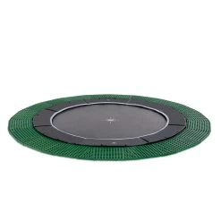 EXIT TOYS EXIT Dynamic Groundlevel Trampoline ø427cm Met Freezone Veiligheidstegels - Zwart