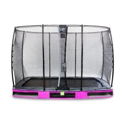 EXIT TOYS EXIT Elegant Inground Trampoline 214x366cm Met Economy Veiligheidsnet - Paars