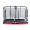 EXIT TOYS EXIT Elegant Inground Trampoline 214x366cm Met Economy Veiligheidsnet - Rood