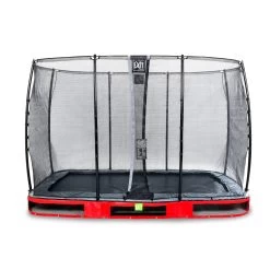 EXIT TOYS EXIT Elegant Inground Trampoline 214x366cm Met Economy Veiligheidsnet - Rood