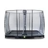 EXIT TOYS EXIT Elegant Inground Trampoline 214x366cm Met Economy Veiligheidsnet - Zwart