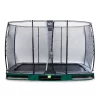 EXIT TOYS EXIT Elegant Inground Trampoline 244x427cm Met Economy Veiligheidsnet - Groen