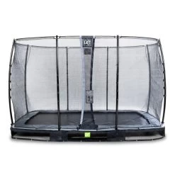 EXIT TOYS EXIT Elegant Inground Trampoline 244x427cm Met Economy Veiligheidsnet - Zwart