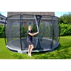 EXIT TOYS EXIT Elegant Inground Trampoline ø366cm Met Economy Veiligheidsnet - Grijs -Speeltoestellen exit elegant inground trampoline o366cm met economy veiligheidsnet grijs 10