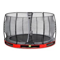 EXIT TOYS EXIT Elegant Inground Trampoline ø366cm Met Economy Veiligheidsnet - Rood