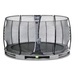 EXIT TOYS EXIT Elegant Inground Trampoline ø427cm Met Economy Veiligheidsnet - Grijs