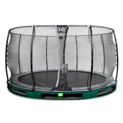 EXIT TOYS EXIT Elegant Inground Trampoline ø427cm Met Economy Veiligheidsnet - Groen