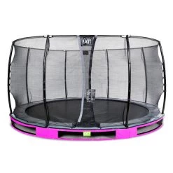 EXIT TOYS EXIT Elegant Inground Trampoline ø427cm Met Economy Veiligheidsnet - Paars