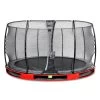 EXIT TOYS EXIT Elegant Inground Trampoline ø427cm Met Economy Veiligheidsnet - Rood
