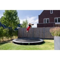 EXIT TOYS EXIT Elegant Premium Inground Sports Trampoline ø366cm - Zwart -Speeltoestellen exit elegant premium inground sports trampoline o366cm zwart 6