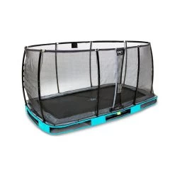 Speeltoestellen -Speeltoestellen exit elegant premium inground trampoline 214x366cm met deluxe veiligheidsnet blauw 1