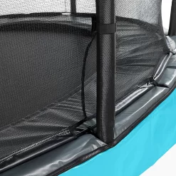 EXIT TOYS EXIT Elegant Premium Inground Trampoline 214x366cm Met Deluxe Veiligheidsnet - Blauw -Speeltoestellen exit elegant premium inground trampoline 214x366cm met deluxe veiligheidsnet blauw 8