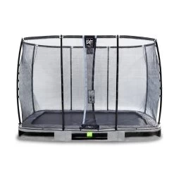 EXIT TOYS EXIT Elegant Premium Inground Trampoline 214x366cm Met Deluxe Veiligheidsnet - Grijs