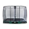 EXIT TOYS EXIT Elegant Premium Inground Trampoline 214x366cm Met Deluxe Veiligheidsnet - Groen