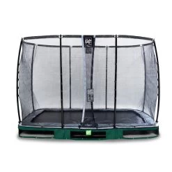 EXIT TOYS EXIT Elegant Premium Inground Trampoline 214x366cm Met Deluxe Veiligheidsnet - Groen