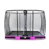 EXIT TOYS EXIT Elegant Premium Inground Trampoline 214x366cm Met Deluxe Veiligheidsnet - Paars