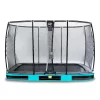 EXIT TOYS EXIT Elegant Premium Inground Trampoline 244x427cm Met Deluxe Veiligheidsnet - Blauw