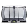 EXIT TOYS EXIT Elegant Premium Inground Trampoline 244x427cm Met Deluxe Veiligheidsnet - Grijs