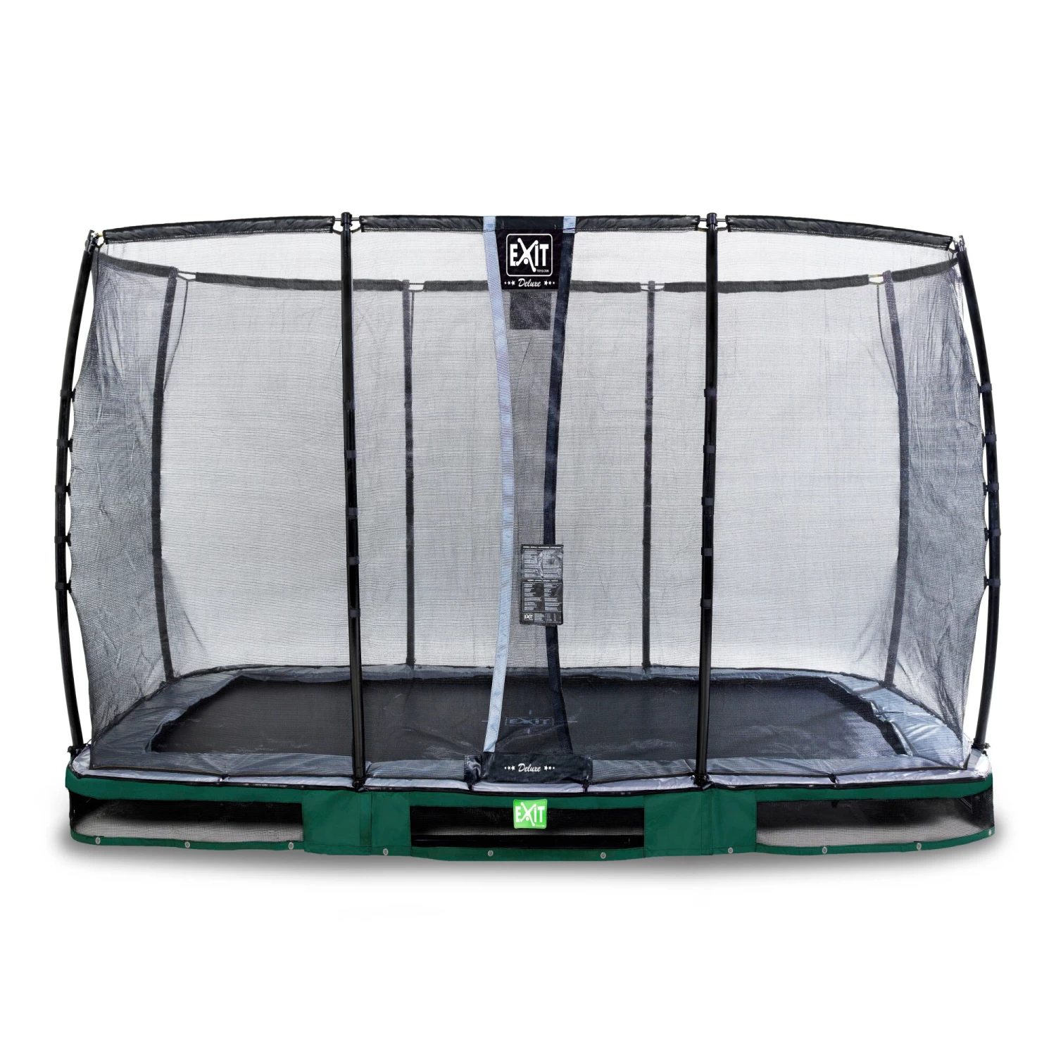EXIT TOYS EXIT Elegant Premium Inground Trampoline 244x427cm Met Deluxe Veiligheidsnet - Groen 1 EXIT TOYS EXIT Elegant Premium Inground Trampoline 244x427cm Met Deluxe Veiligheidsnet - Groen