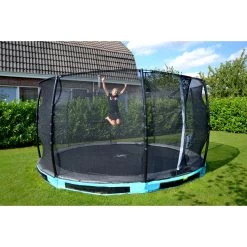 EXIT TOYS EXIT Elegant Premium Inground Trampoline ø366cm Met Deluxe Veiligheidsnet - Blauw -Speeltoestellen exit elegant premium inground trampoline o366cm met deluxe veiligheidsnet blauw 11