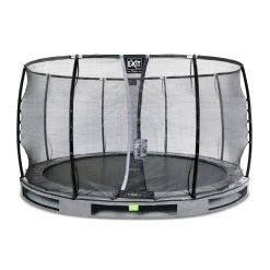 EXIT TOYS EXIT Elegant Premium Inground Trampoline ø366cm Met Deluxe Veiligheidsnet - Grijs