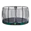 EXIT TOYS EXIT Elegant Premium Inground Trampoline ø366cm Met Deluxe Veiligheidsnet - Groen