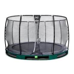 EXIT TOYS EXIT Elegant Premium Inground Trampoline ø366cm Met Deluxe Veiligheidsnet - Groen