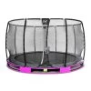 EXIT TOYS EXIT Elegant Premium Inground Trampoline ø366cm Met Deluxe Veiligheidsnet - Paars