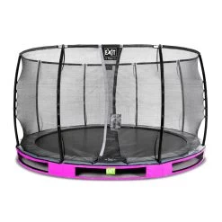 EXIT TOYS EXIT Elegant Premium Inground Trampoline ø366cm Met Deluxe Veiligheidsnet - Paars