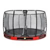 EXIT TOYS EXIT Elegant Premium Inground Trampoline ø366cm Met Deluxe Veiligheidsnet - Rood