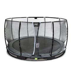 Speeltoestellen -Speeltoestellen exit elegant premium inground trampoline o366cm met deluxe veiligheidsnet zwart 1