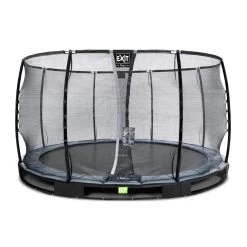 Speeltoestellen 9 EXIT TOYS EXIT Elegant Premium Inground Trampoline ø366cm Met Deluxe Veiligheidsnet - Zwart