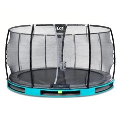 EXIT TOYS EXIT Elegant Premium Inground Trampoline ø427cm Met Deluxe Veiligheidsnet - Blauw