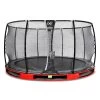 EXIT TOYS EXIT Elegant Premium Inground Trampoline ø427cm Met Deluxe Veiligheidsnet - Rood